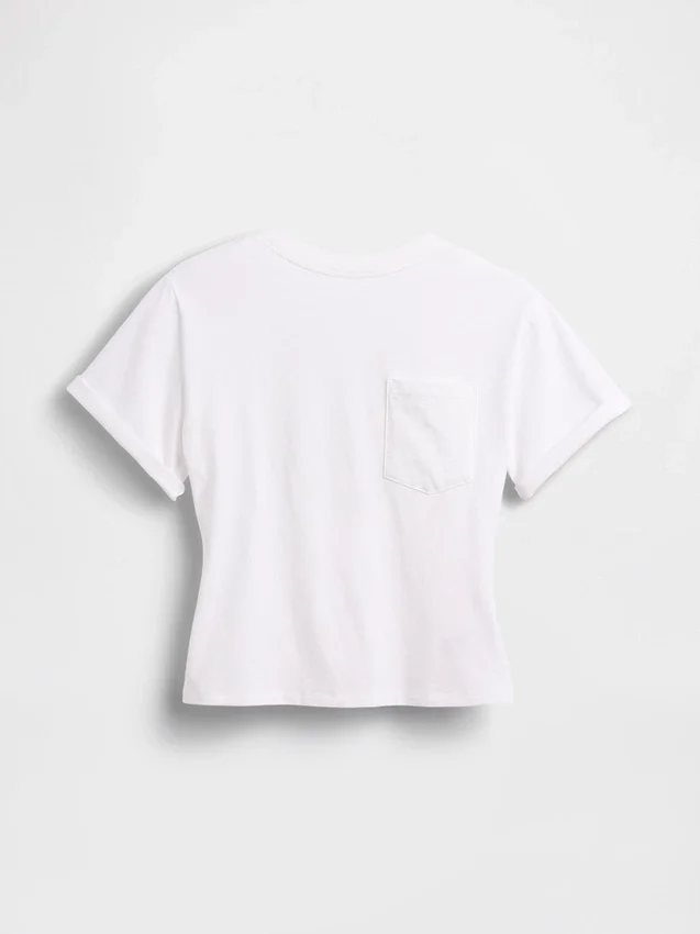Gapstudio T-shirt med rund rygg och ficka