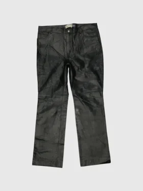 Gapvintage dambyxor i läder från 90-talet – storlek 16