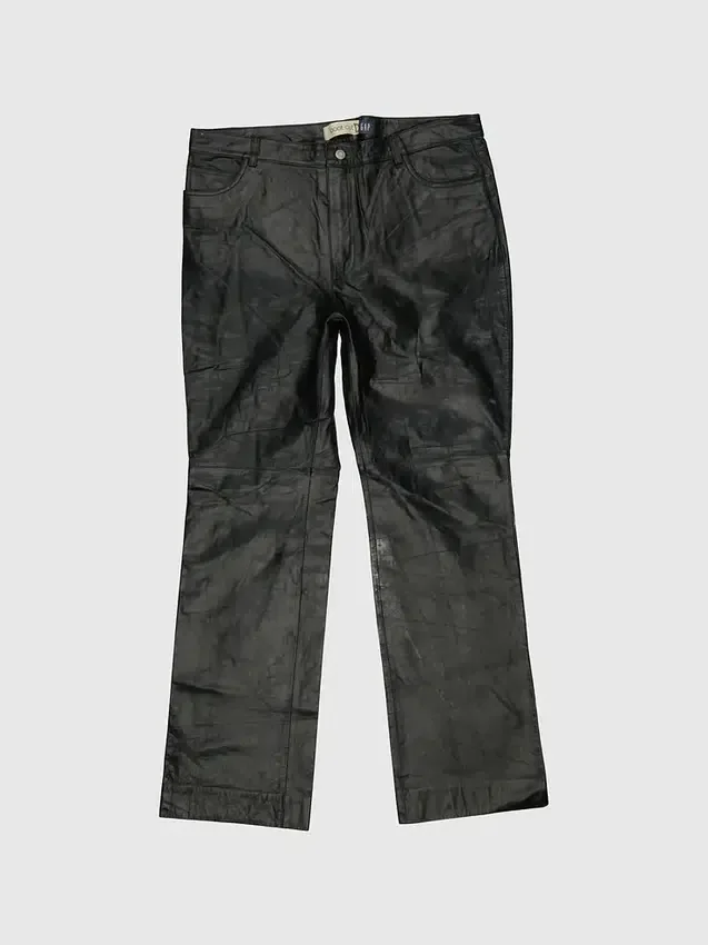 Gapvintage dambyxor i läder från 90-talet – storlek 16