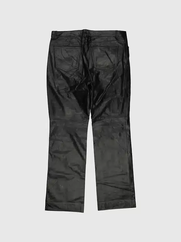 Gapvintage dambyxor i läder från 90-talet – storlek 16