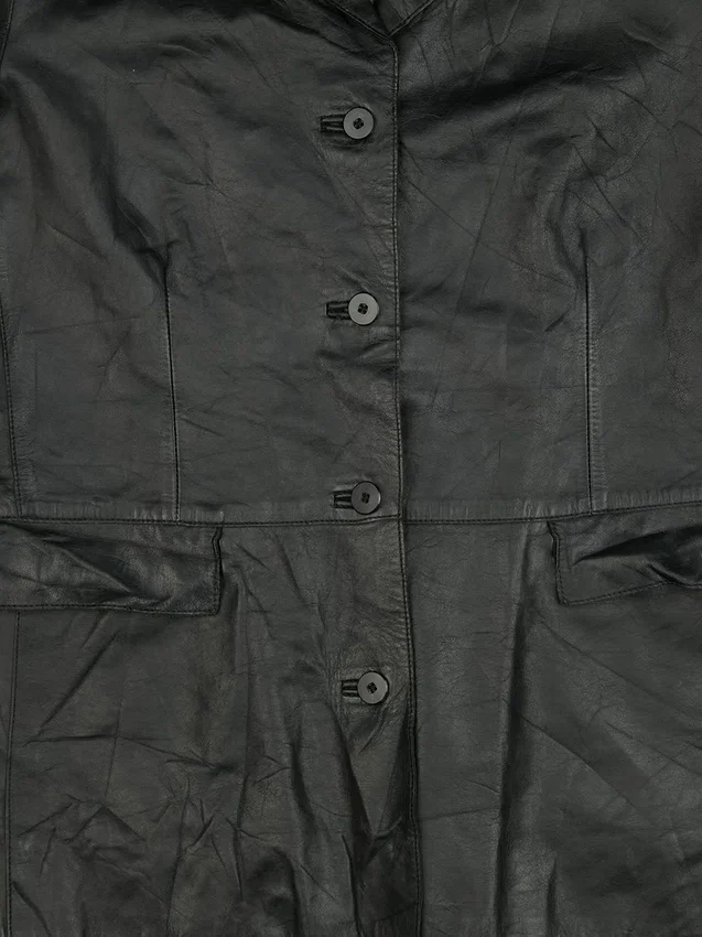 Gapvintage damläderjacka från 90-talet – L