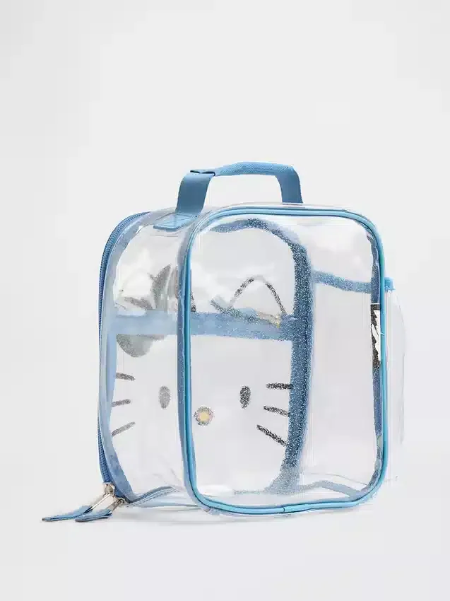 Genomskinlig Hello Kitty-lunchväska för barn