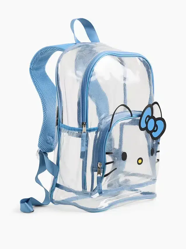 Genomskinlig Hello Kitty-ryggsäck för barn