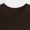 Genomskinlig ribbad tröjbodysuit