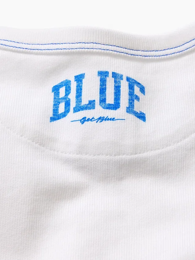 Get Blue avslappnad T-shirt