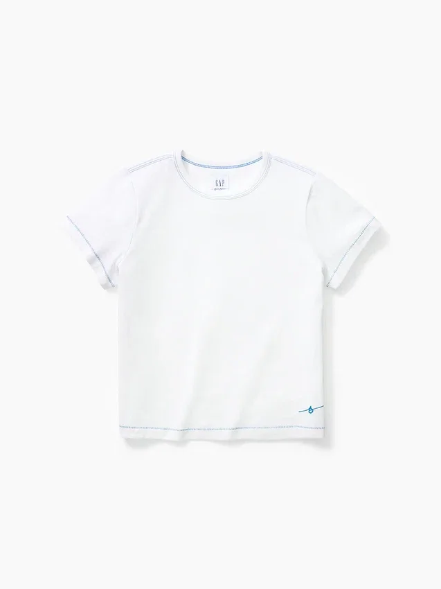 Get Blue avslappnad T-shirt
