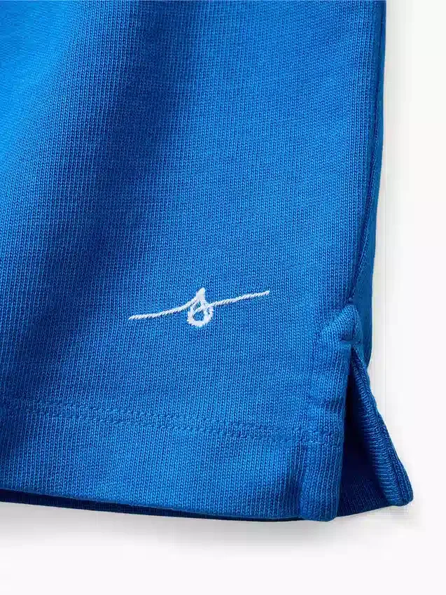 Get Blue barn-T-shirt med avslappnad logotyp