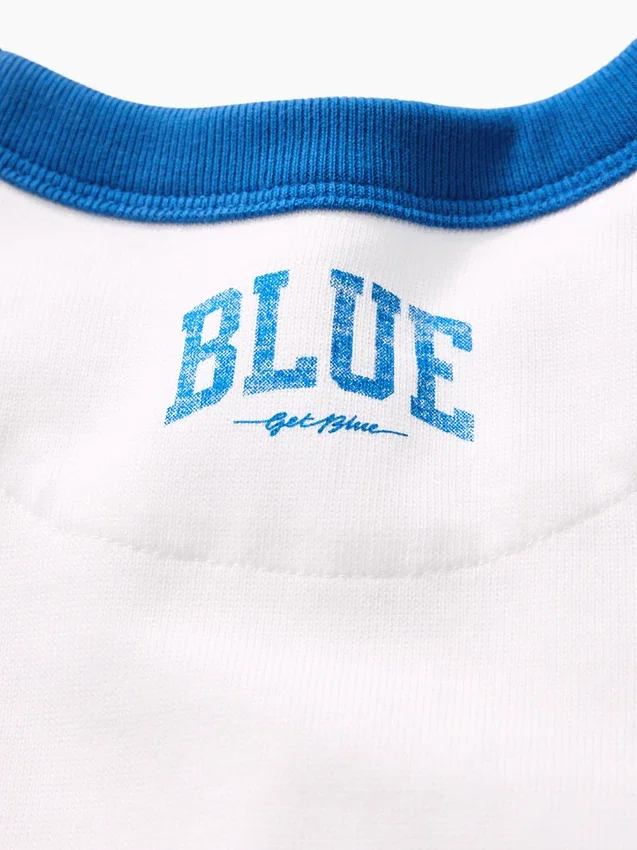 Get Blue barn-T-shirt med avslappnad logotyp