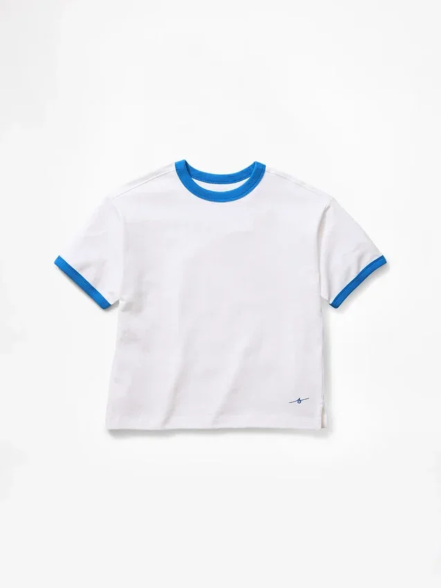 Get Blue barn-T-shirt med avslappnad logotyp