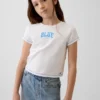 Get Blue barn-T-shirt med tryck