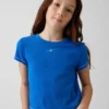 Get Blue barn-T-shirt med tryck