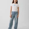 Get Blue barn-T-shirt med tryck