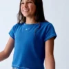 Get Blue barn-T-shirt med tryck