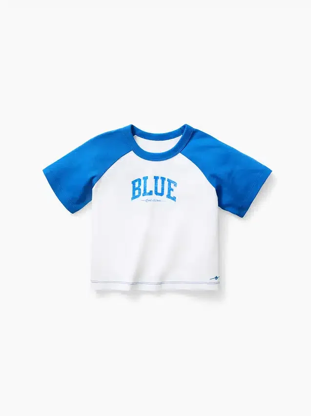 Get Blue Raglan-T-shirt för Baby & Småbarn