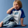 Get Blue Raglan-T-shirt för Baby & Småbarn