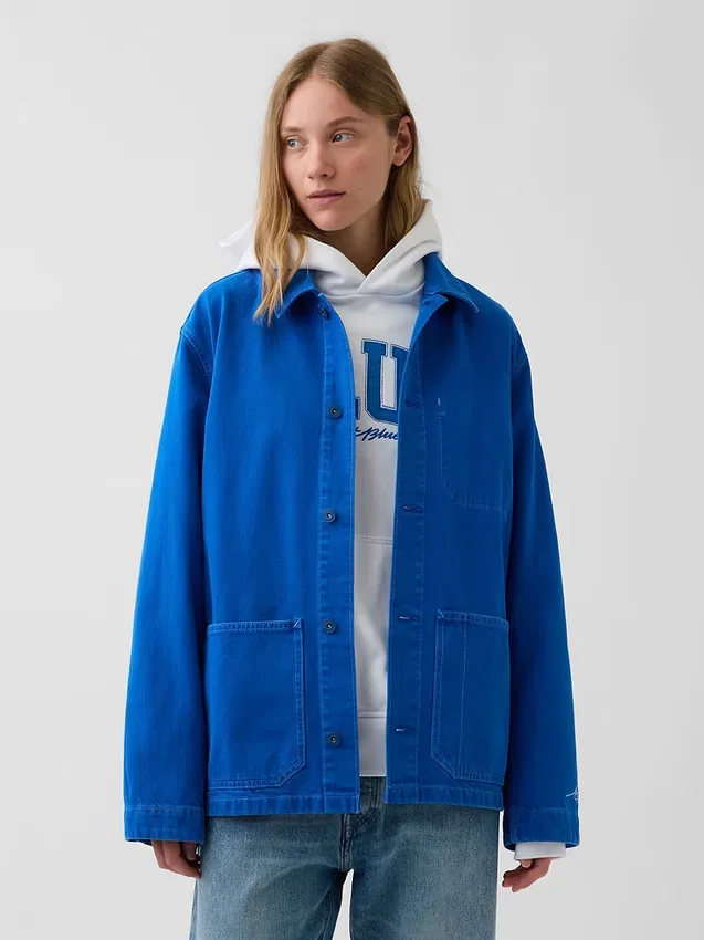 Get Blue Relaxed Chore Jacket