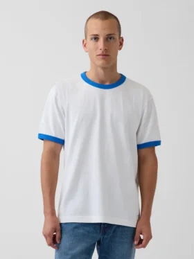 Get Blue T-shirt med avslappnad passform och logotyp