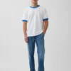 Get Blue T-shirt med avslappnad passform och logotyp