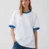 Get Blue T-shirt med avslappnad passform och logotyp