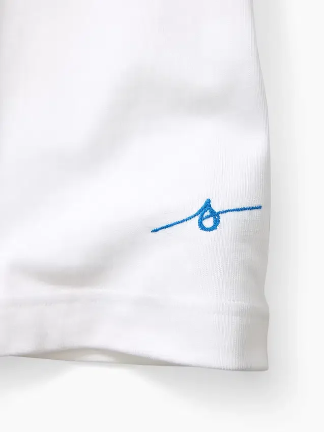 Get Blue T-shirt med avslappnad passform och logotyp