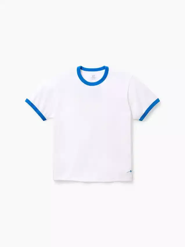 Get Blue T-shirt med avslappnad passform och logotyp