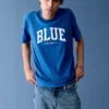Get Blue T-shirt med avslappnad passform och logotyp