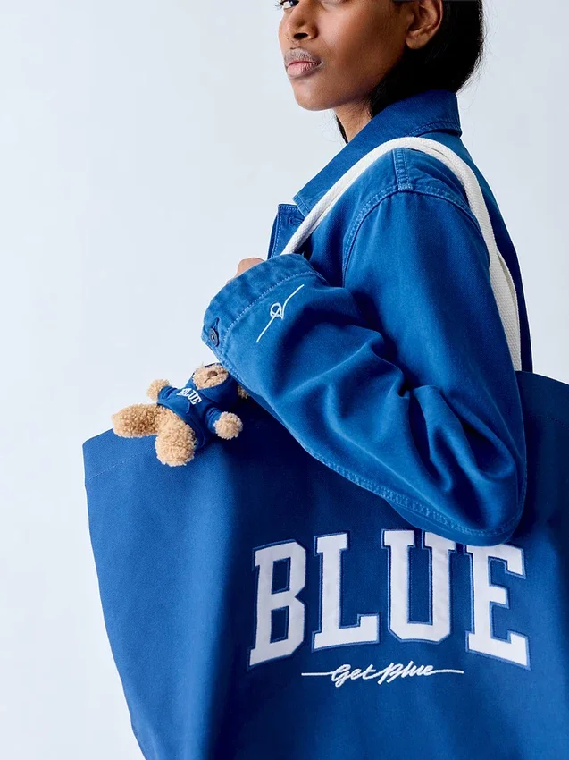 Get Blue-tygväska
