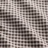 Gingham-mönstrad Pointelle-linne