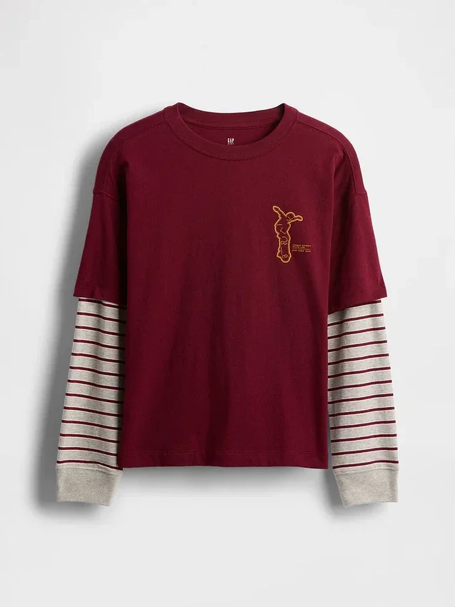 Grafisk 2-i-1-T-shirt för barn