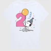 Grafisk kortärmad T-shirt för småbarn med Peanuts-motiv till 2-årsdagen