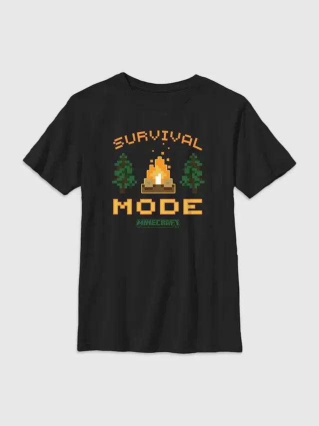 Grafisk T-shirt för barn med Minecrafts överlevnadsläge