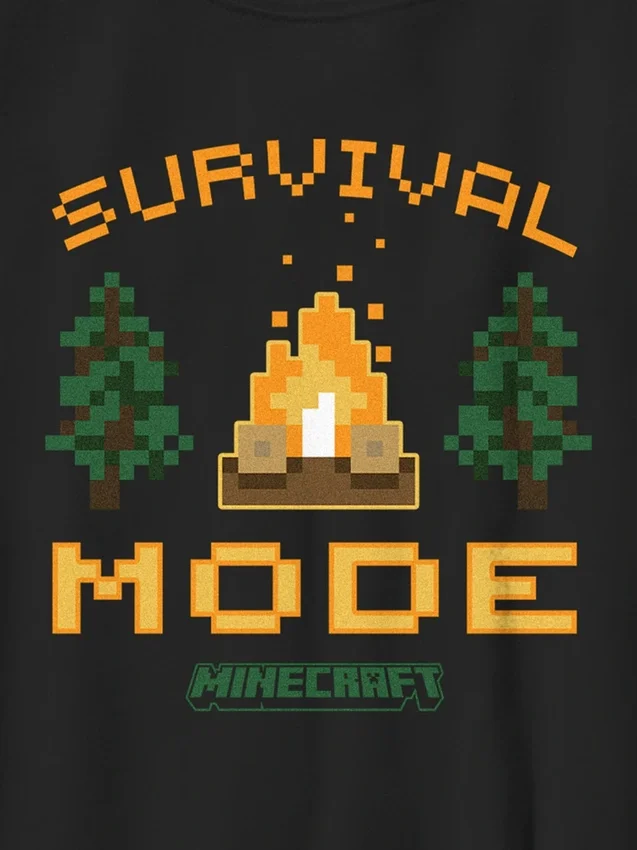 Grafisk T-shirt för barn med Minecrafts överlevnadsläge
