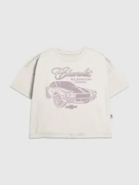 Grafisk T-shirt för barn med motiv av klassisk Chevy