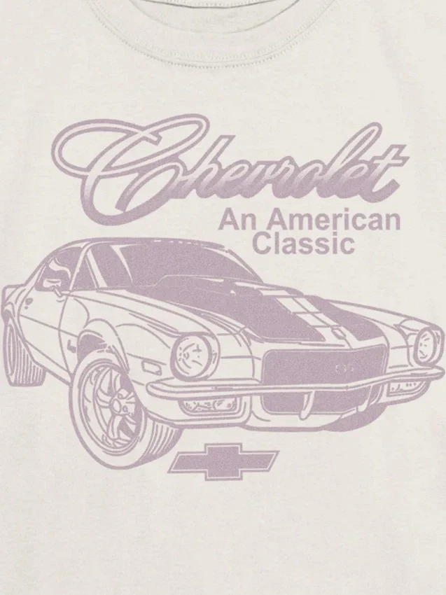 Grafisk T-shirt för barn med motiv av klassisk Chevy