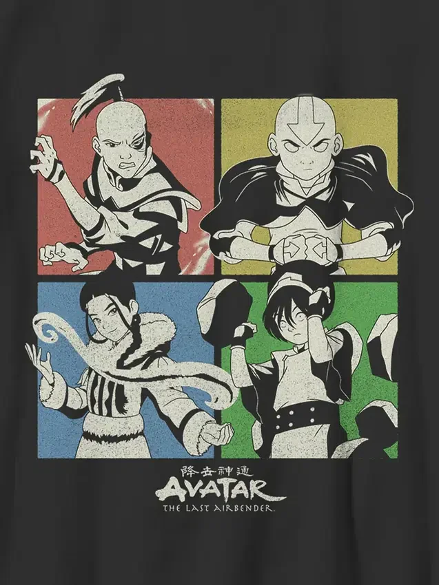 Grafisk T-shirt för barn med motiv från ”Avatar: The Last Airbender – Box Up”