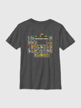 Grafisk T-shirt för barn med Nintendos periodiska system