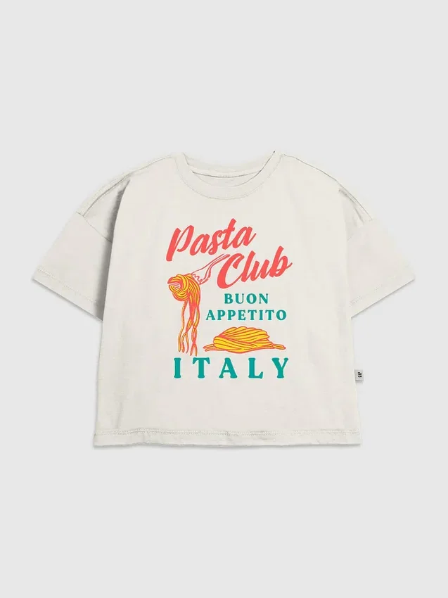 Grafisk T-shirt för barn med Pasta Club