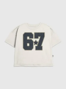 Grafisk T-shirt för barn med Six Seven-motiv