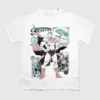 Grafisk T-shirt för barn med Superman-serierutor