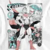 Grafisk T-shirt för barn med Superman-serierutor