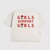 Grafisk T-shirt för flickor med trycket ”Support Girls”