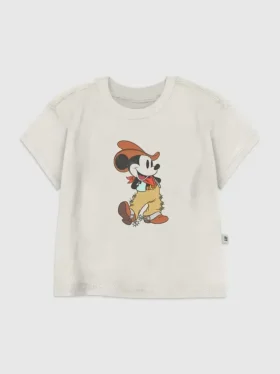Grafisk T-shirt för småbarn med Mickey Mouse som cowboy