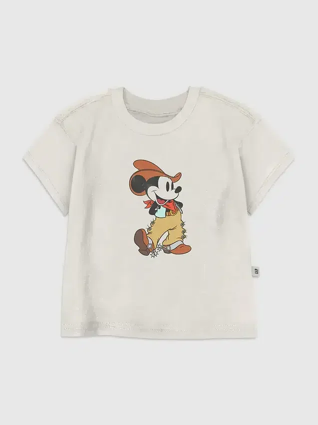 Grafisk T-shirt för småbarn med Mickey Mouse som cowboy