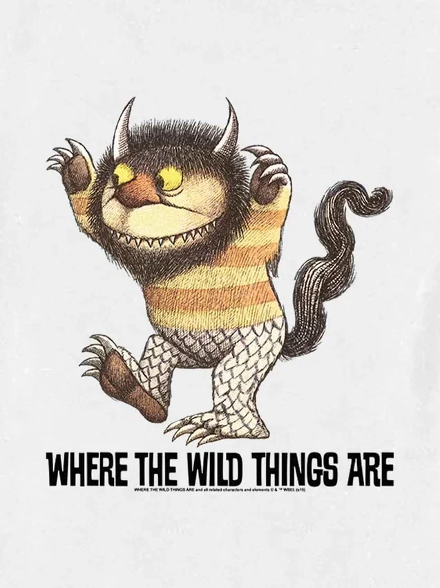 Grafisk T-shirt för småbarn med motiv från ”Where the Wild Things Are”