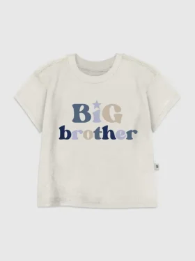 Grafisk T-shirt för småbarn med motivet ”Big Brother”