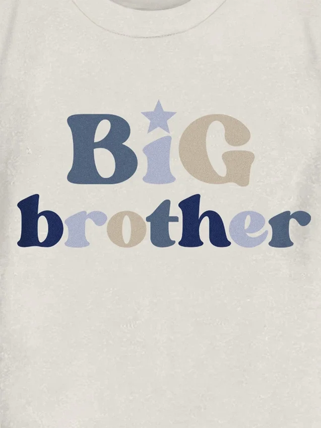 Grafisk T-shirt för småbarn med motivet ”Big Brother”