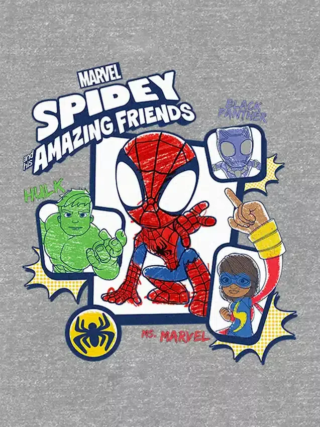 Grafisk T-shirt för småbarn med Spidey och hans fantastiska vänner
