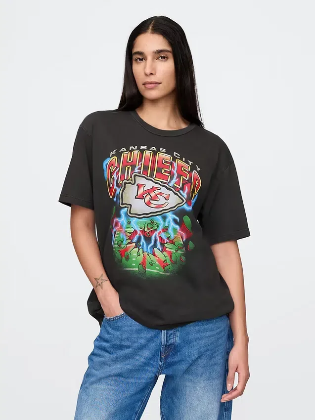 Grafisk T-shirt för vuxna med NFL Kansas City Chiefs-motiv