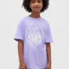 Grafisk T-shirt i oversized-modell för barn