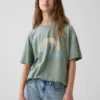 Grafisk T-shirt i oversized-modell för barn